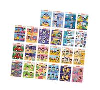 Reusing Spots the Difference Cards Visual Discrimination Practice Cards Set for Children Kids Fun Learning Activity Concentration Training Game for Children