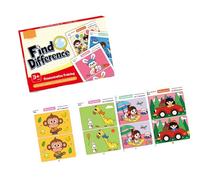Reusing Spots the Difference Cards Visual Discrimination Practice Cards Set for Children Kids Fun Learning Activity Educational Matching