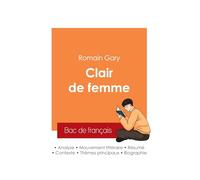 Réussir son Bac de français 2025 : Analyse du roman Clair de femme de Romain Gary