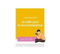 Réussir son Bac de philosophie 2026 : Analyse de l'essai La Lutte pour la reconnaissance de Axel Honneth