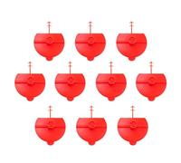 Reutilizables - 10 x boquillas planas para rociar poliuretano, en un ventilador | Herramientas de aplicación de pegamento impermeable, limpiador, recubrimiento, recubrimiento, con