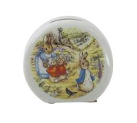 Reutter Porcelain Beatrix Potter Peter Rabbit Money Bank - Mrs Rabbit & Bunnies