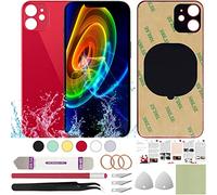 ReuWeu Back Glass Cover Replacement Compatible with iPhone 11 6.1" + Professional Tools (Red)