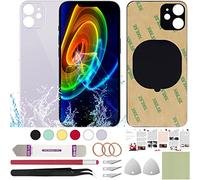 ReuWeu Rear Back Cover Glass Replacement Compatible with iPhone 11 6.1" + Professional Tools (Purple)