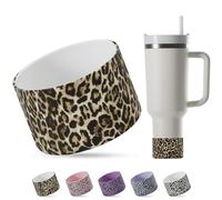REUZBL Leopard Silicone Bottle Boot Sleeve for Stanley 20-40oz, Hydro Flask, Simple Modern Tumblers, Iron Flask Tumbler, Similar, Tumbler Water Bottle Accessory