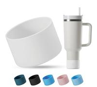 REUZBL Pastel Silicone Bottle Boot Sleeve for Stanley, Hydro Flask & Similar Tumbler Brands, 20-40oz, Travel & School Use