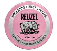 Reuzel Pink Grease Pomade Heavy Hold, Strong Hold Medium Shine Oil Based Pomade All Day Hold 3.38oz/95g