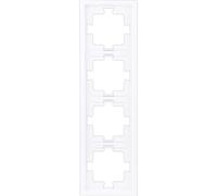 REV 0236020700 Futura 4-Way Frame White Surface-Mounted Installation, 4-fach