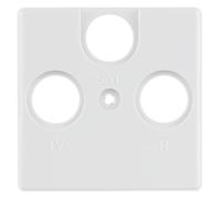 REV 0236640106 Quadro Antenna Socket Cover (TV/SAT/RF), White