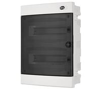 REV 051550555 Fuse Box, Distribution Box 2-Row 24TE, 400V, 114 x 287 x 359 mm, White