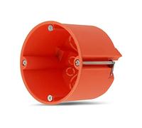 REV 0518367777 Box - Cavity Wall Sockets Pack of 25, Diameter 68 mm, Depth 60 mm, Screws, Orange, 25 Stück