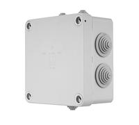 REV 0518444555 Verteilerkasten, 7-fach Abzweigkasten-Verteilerdose 113x113x58mm, IP54, grau