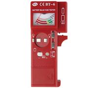 REV Battery Tester 1.2V-9V, Compact, Red for AAA, AA, C, D, Button Cells & PP3, LCD Display, Voltmeter, 0.2-10.5V Range, 0.1V Resolution