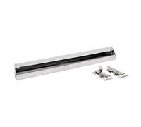 Rev-A-Shelf 25" Slim Tip-Out Sink Tray for Kitchen and Bathroom Base Cabinets, Large Pull Out Stainless Steel Storage Organizer, Silver, 6541-25-52