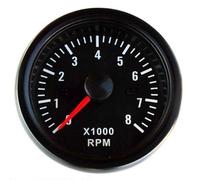 Rev counter display, 52 mm, retro oldschool dashboard instrument accessory, gauge instrument, rotational speed, RPM, universal
