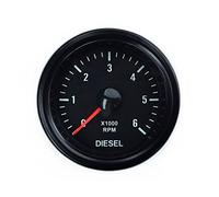 Rev counter for diesel display 52 mm for alternator, additional instrument, additional display, instrument speed rev/min RPM universal.