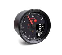KOSO Digital multifunctional cockpit, TNT-04 rev counter / speedometer with black ring, black