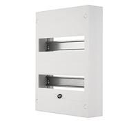 REV Distribution Box - Fuse Box Surface-Mounted Control Cabinet 2 Rows 24TE, 400 V, 350 x 250 x 70 mm, White