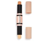 Contour Stick Duo Cream Contour & Highlight, Defines Cheekbones & Sculpts the Face, Vegan & Cruelty-Free, Dark, 2.4g