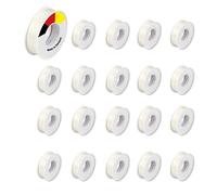 REV Insulation Tape Economy Set - 20 x Sealing Tape Self-Adhesive 10 m x 15 mm, Chemical Resistant and Flame Retardant, White