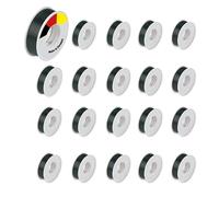REV Insulation Tape Economy Set - 20 x Sealing Tape Self-Adhesive 25 m x 15 mm, Chemical Resistant & Flame Retardant, Black