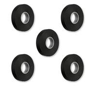 REV Insulation Tape Economy Set - 5 x Self-Welding Tape 10 m x 19 mm, Heat Resistant & UV Rays Resistant, Black