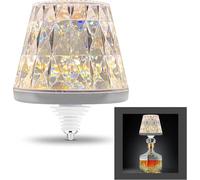 REV LAMPRUSCO Crystal LED Battery Bottle Lamp Wireless 130lm 1.6W 2500mAh Bottle Light Dimmable Warm White Touch Table Lamp for Indoor & Outdoor Use IP54