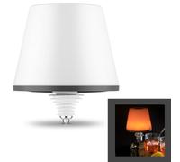 REV LAMPRUSCO Flame Battery Bottle - Wireless Table Lamp 130 lm 2 W 4000 mAh - Dimming Function, Candle Light Mode & IP54 Splash Protection - Touch Lamp for Indoor and Outdoor Use