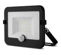 Rev Led Floodlight Mirano Black IP44 20W 1800Lm Cold White Motion Sensor