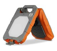 Rev Led Floodlight Work Light IP54 2X20W 3200Lm Cool White Cable Plug Socket