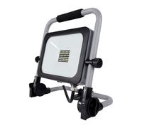 REV LED Floodlight Work Light Spotlight IP54 50W Cool White Stand Cable Plug