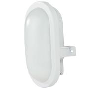 Rev Led Outdoor Light Wall Lamp Oval White 10W Cool White Sensor Motion Detector