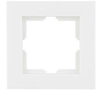 REV Matrix 0239810104 Single Frame Socket Frame Light Switch etc., Matte White