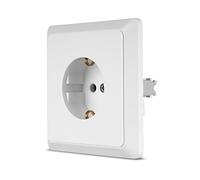 REV PrimaLuxe socket 1-gang flush-mounted, complete set: frame and insert, white