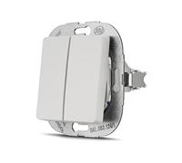 REV PrimaLuxe Toggle Switch 230 VAC 50 Hz 10 A Flush-Mounted White