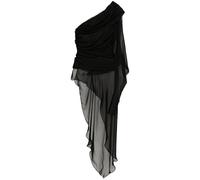 REV Seven asymmetric one-shoulder blouse - Black 34-36-38