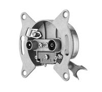 REV Technik Antenna Socket (TV/RF), Brand Compatible with Busch Jäger, Gira, Jung and Merten, Flush-Mounted, Silver