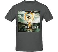 Rev Theory Light It Up Homme'S Short Sleeve Crew Neck Mens T Shirt Size M Grey