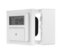 REV Timer, Digital Flush-Mounted Weekly Timer for Indoor Use with Off/Toggle Switch, White