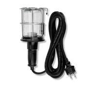 REV Work Light Black IP44 Max. 60W E27 Rubber Housing 5M Cable