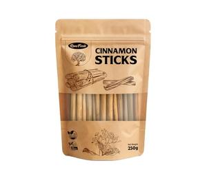 Reva Foods Premium Ceylon Cinnamon Sticks | True Ceylon Cinnamon Stick from Sri Lanka | Hand-Selected, Aromatic & Natural. Perfect for cooking, Baking, Mulled Wine. 100g, 250g, 500g (250g)