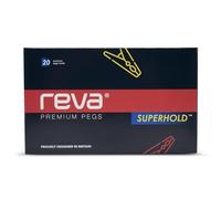 Reva SuperHold Heavy Duty Clothes Pegs for Washing Line, 20pcs Non-Slip Plastic Laundry Clips for Heavy Garments, Storm-Proof, UV-Resistant Large Washing Pegs Strong, for Indoor and Outdoor
