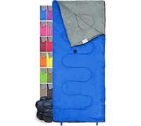 REVALCAMP Lightweight Sleeping Bag Indoor & Outdoor use. Great for Kids, Teens & Adults. SATISFIED OR MONEY-BACK! Ultra light and compact bags are perfect for hiking, backpacking, camping & travel