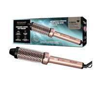 REVAMP Ceramic Hot Brush Styler - 40 mm Round Barrel Hair Curling Brush, Ionic Technology, Progloss Oils for Volumising Body, Bounce, Waves, and Curl - Fast Heat, Snag Free Styling