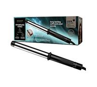 REVAMP Effortless Curls Extra Long Curling Tong - 32mm Hair Curling Tongs with Large Barrel, 25% longer, Smart Heat - Long Hair Tongs Infused with Argan Oil - Professional Wand Curler for Glossy Waves