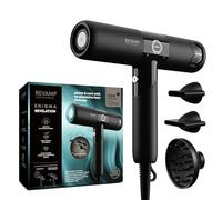 REVAMP Enigma Revelation Ionic Portable Hair Dryer - Brushless | Brushless Motor, Quiet, Powerful, Fast Drying, Lightweight, Cold Setting, 3 Magnetic Attachments, Salon Pro