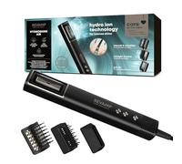 REVAMP HydroShine Air Compact 3 in 1 Pro Air Styler - Hot Air Styler with Hydro Ion Technology for Enhanced Hydration & Shine - Hair Dryer Brush Styling Attachments, Ultra Lightweight and Compact