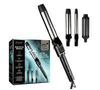 REVAMP Multi Style Revolve 3-in-1 Rotating Hair Styler - Black & Gold, Black