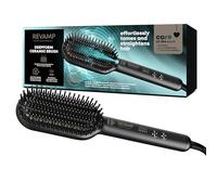 REVAMP Progloss Deepform Hair Straightener Brush - Ceramic, Ionic