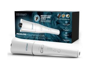 Revamp Progloss Hollywood Curl Automatic Rotating Hair Curler - White CL-1850